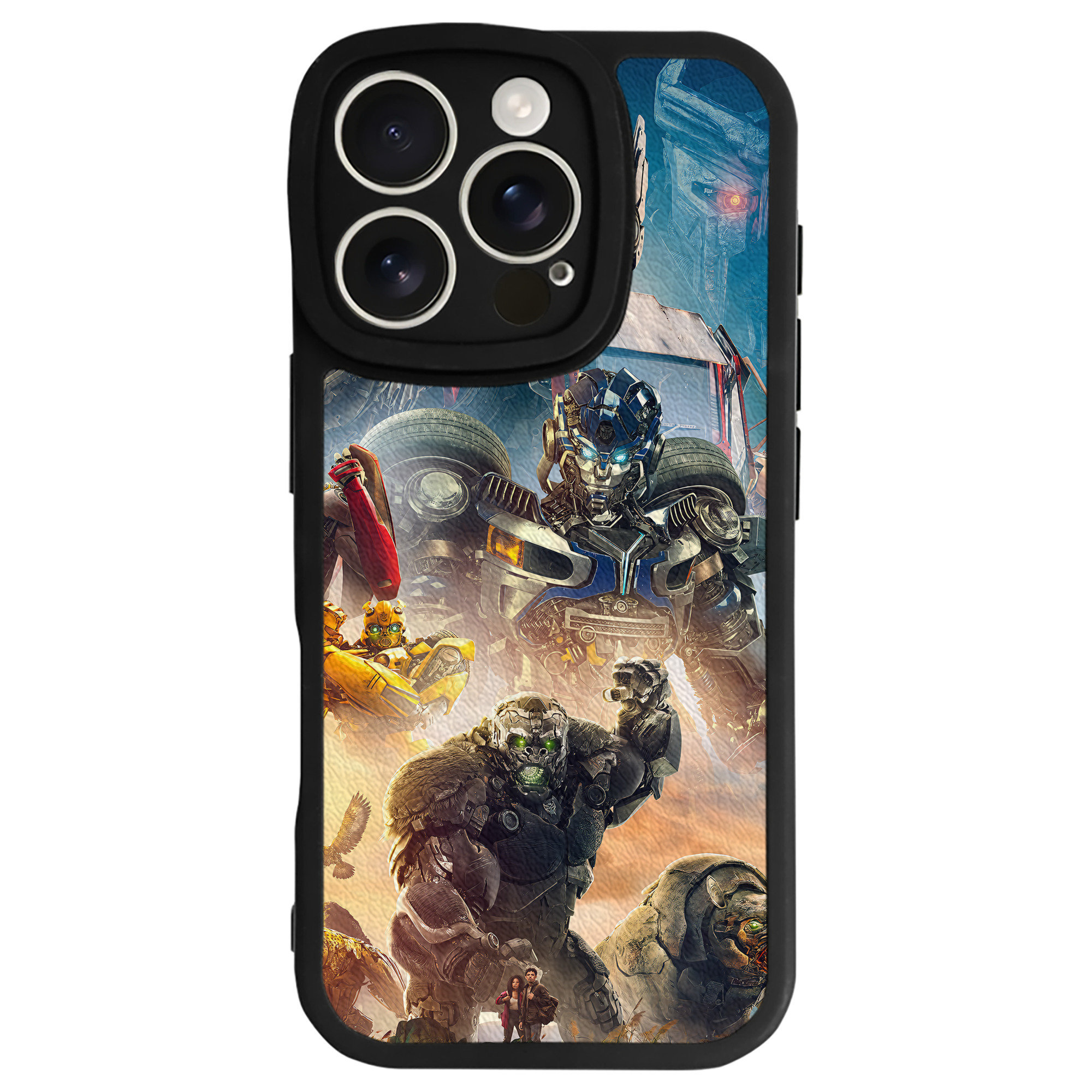 （画像用） Transformers トランスフォーマー 【iPhone 16シリーズ対応】シリコンスマホケース（レザー調） 材質：シリコン